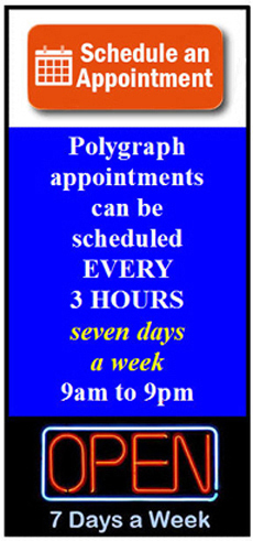 Yucaipa polygraph appointment schedule